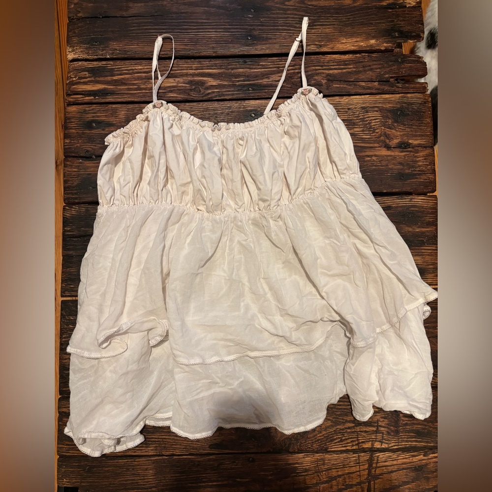 POPFLEX Cream Babydoll Nightgown - Picture 5 of 10